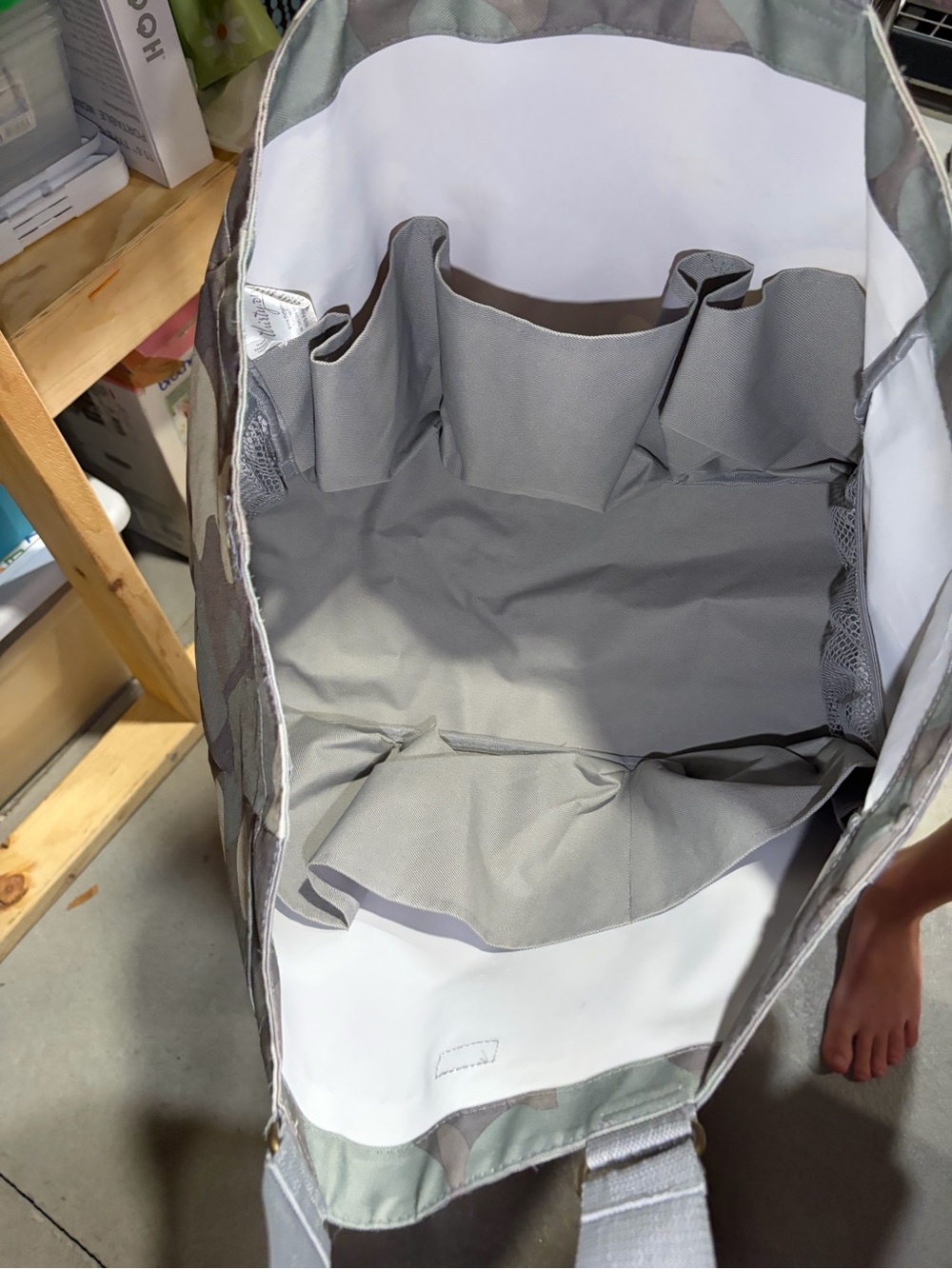 thirty-one Gray Organizer Tote with Interior Pockets
